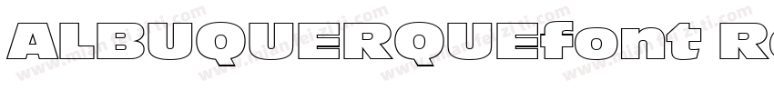ALBUQUERQUEfont Regu字体转换